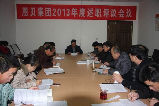 集團(tuán)公司召開2013年度述職評(píng)議會(huì)議